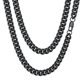 Mens Necklace Chains Stainless Steel Cuban Chain Necklace 24 Inch Jewelry Mens Gifts for Dad