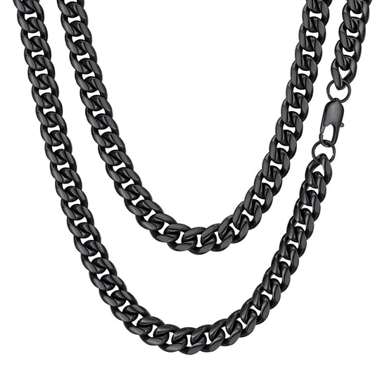 Mens Necklace Chains Stainless Steel Cuban Chain Necklace 24 Inch Jewelry Mens Gifts for Dad