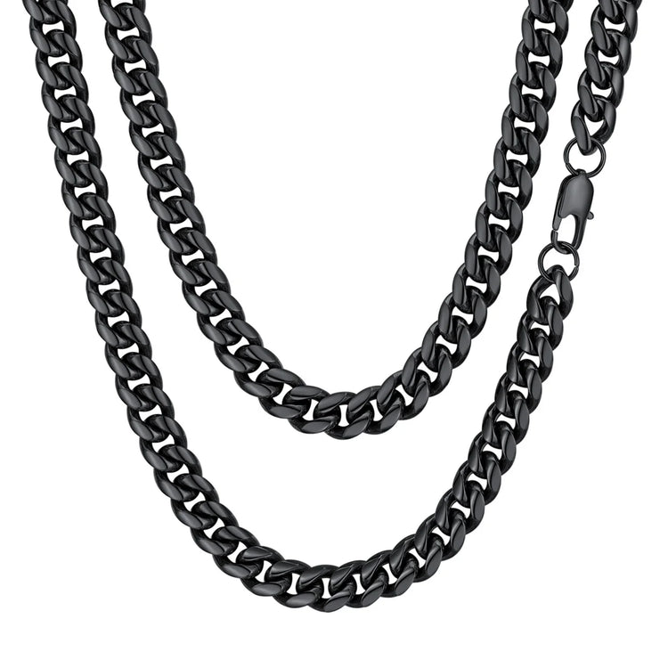 Mens Necklace Chains Stainless Steel Cuban Chain Necklace 24 Inch Jewelry Mens Gifts for Dad
