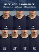 Mens Necklace Chains Stainless Steel Cuban Chain Necklace 24 Inch Jewelry Mens Gifts for Dad