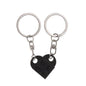 1Pair Cute Love Heart Brick Keychain Couples Keychain Best Friendship for Women Men Separable Key Ring Jewelry Gifts
