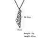 Israel Palestine Map Pendant Necklace for Women Men Arabic African Jamaica Stainless Steel Gold Color Chain Necklaces Jewelry